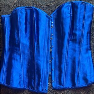 Bonitaz Blue Hook Front Closure /Lace Back Corset